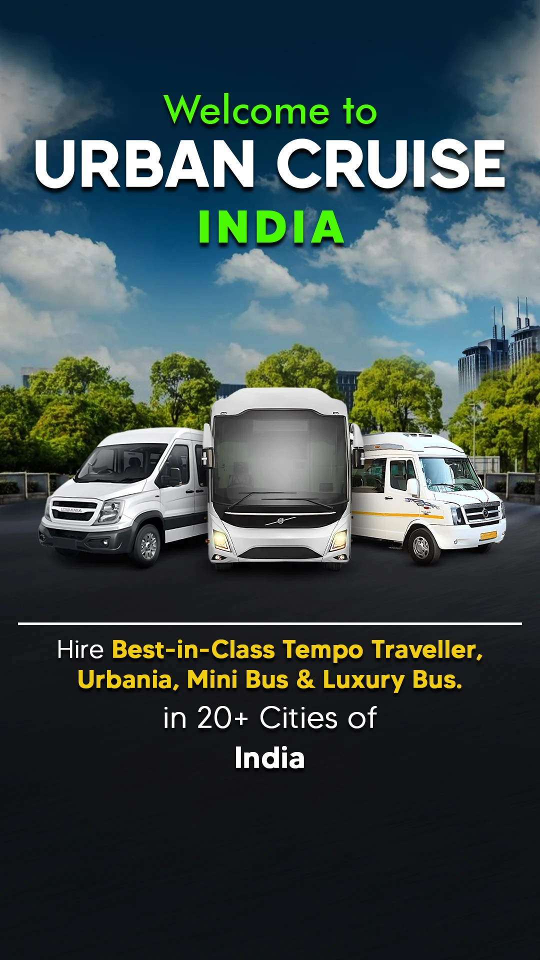  urbamn cruise vehicles on rent in Mumbai- Urban Cruise