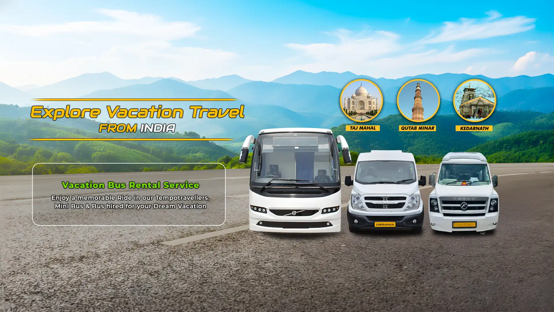 hire vacation on rent in India- Urban Cruise