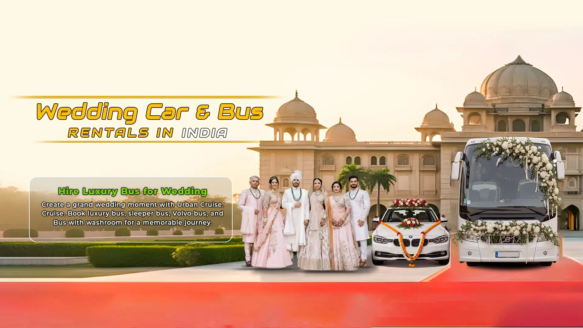 Wedding Vehicle on rent in India- Urban Cruise